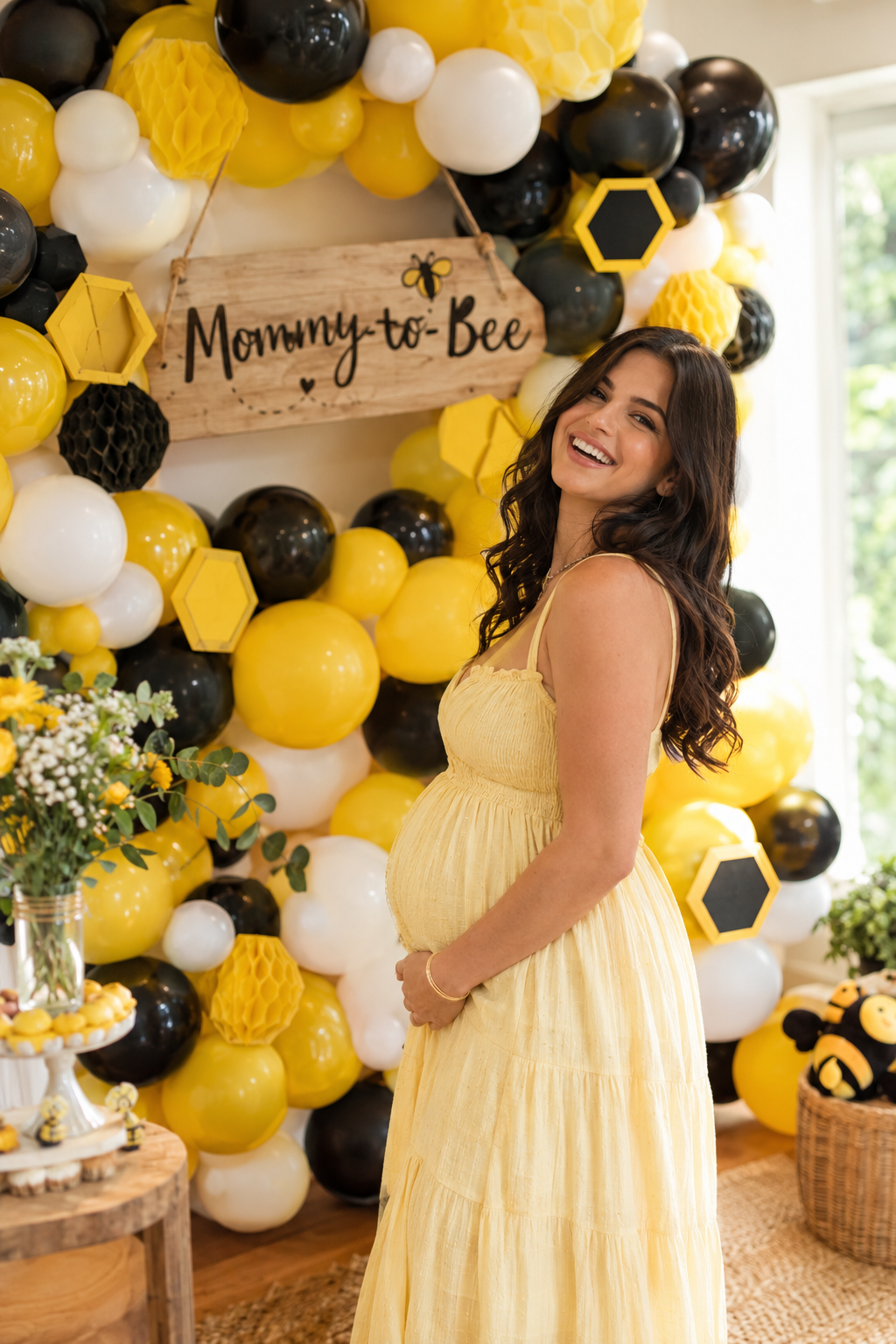 Honeycomb Balloon Backdrop Photo Booth