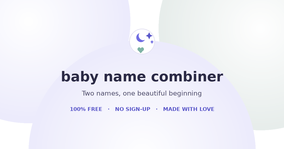 Baby Name Combiner homepage